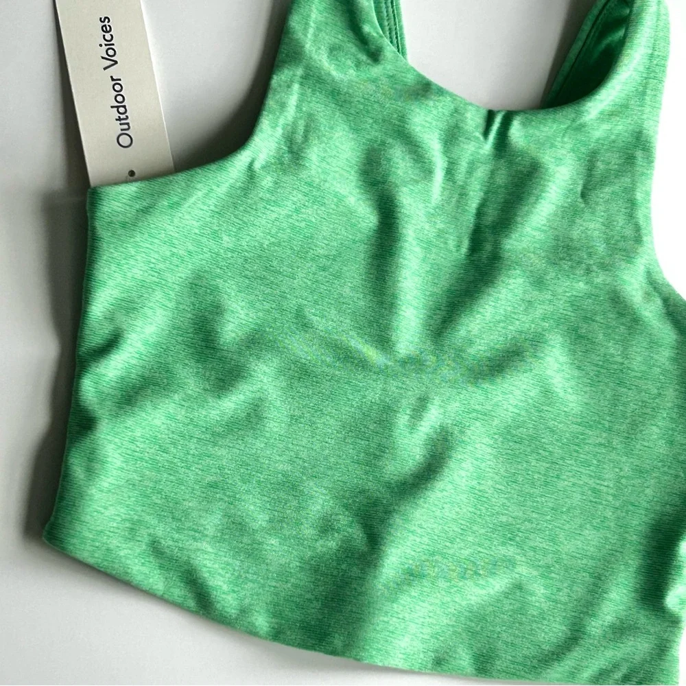 🍒NWT Outdoor Voices Venus Crop Top in Jadeite/Green. Size: XS - Picture 12 of 12